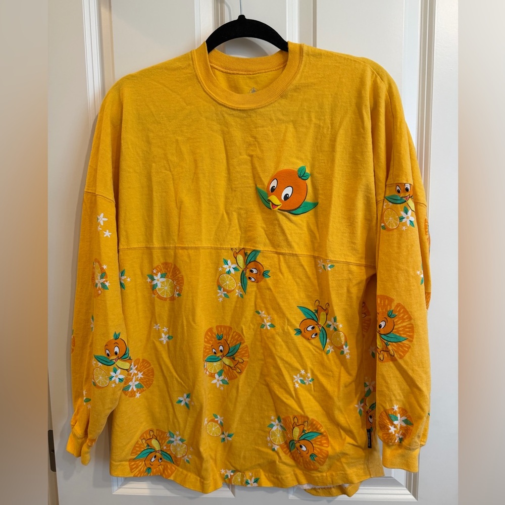 Disney orange bird spirit Jersey, size small